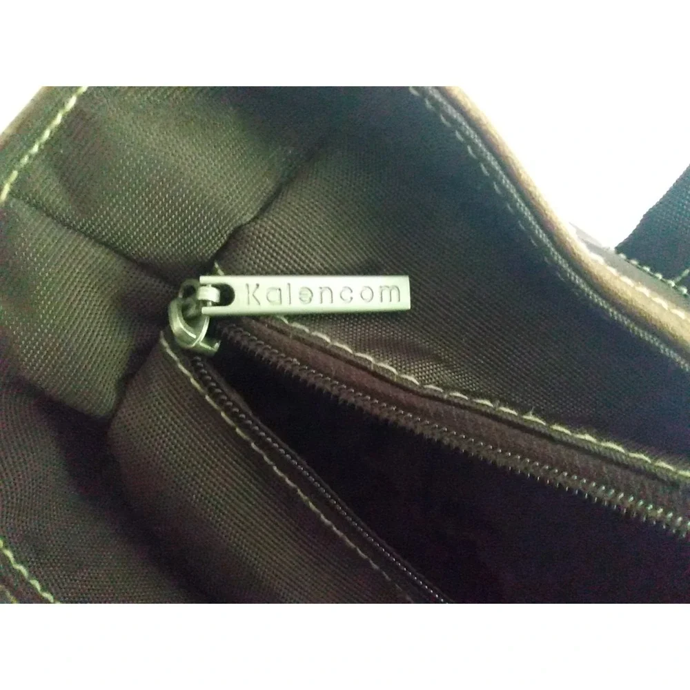 Kalencom Brown Diaper Bag Week-ender KD Design With Leather